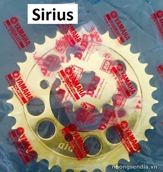 Nhông sên dĩa did vàng cho sirius - 1
