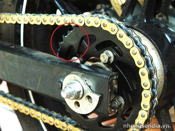 Nhông sên dĩa xe máy hỏng ảnh hưởng gì đến xe - 2