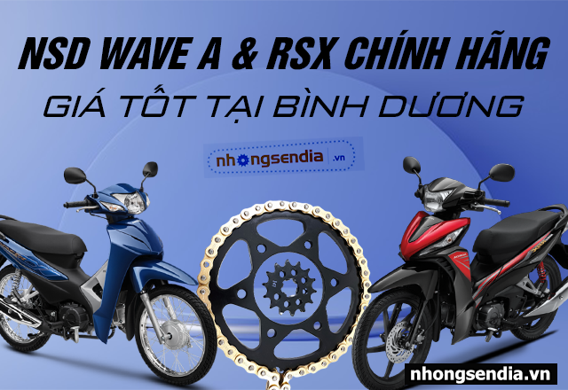 Thay nhông sên dĩa wave a-rsx chính hãng giá tốt tại bình dương - 1