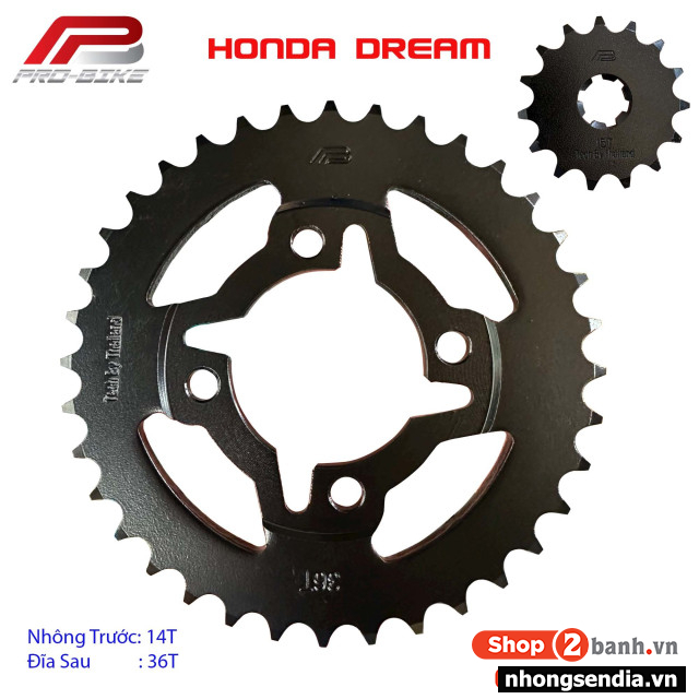 Nhông sên dĩa probike cho wave dream - 1