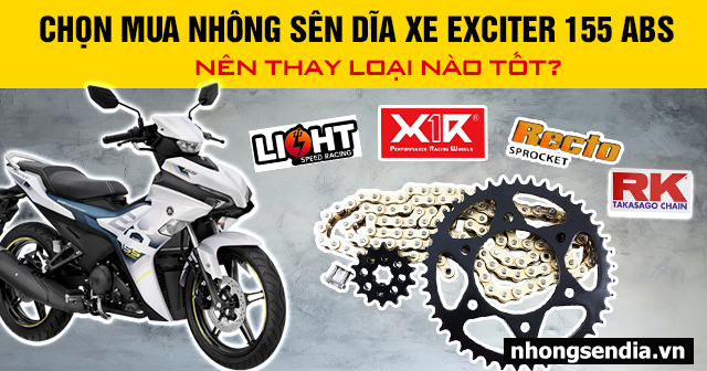 Chọn mua nhông sên dĩa xe exciter 155 abs 2025 nên thay loại nào tốt - 1