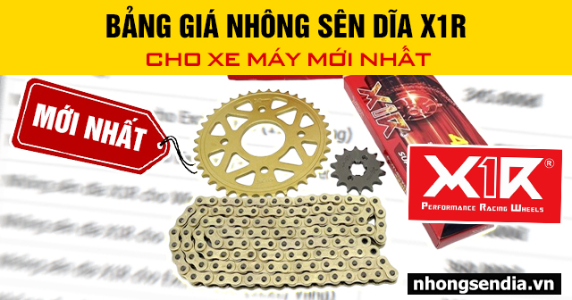 Bảng giá nhông sên dĩa x1r cho xe máy mới nhất 2025 - 1