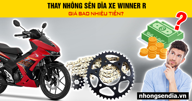 Thay nhông sên dĩa xe winner r giá bao nhiêu tiền - 1