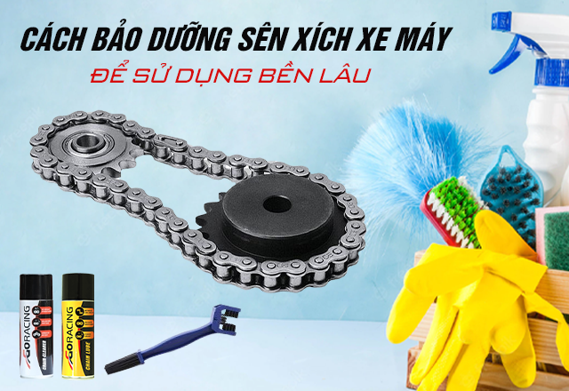 Cách bảo dưỡng sên xích xe máy để sử dụng bền lâu