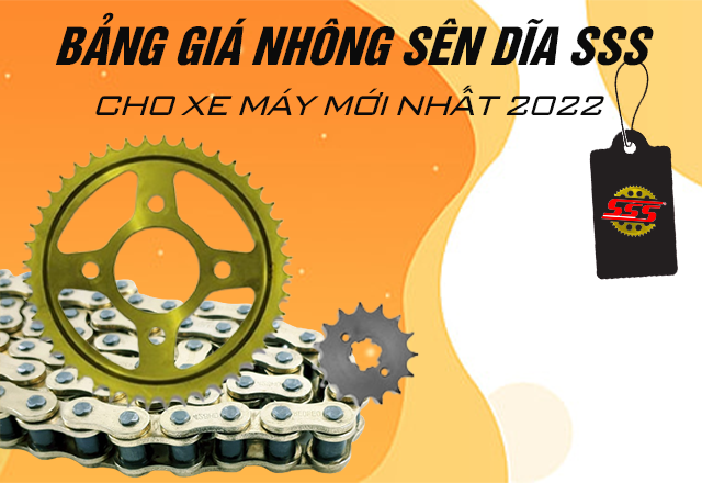 Bảng giá Nhông sên dĩa SSS cho xe máy mới nhất 2023