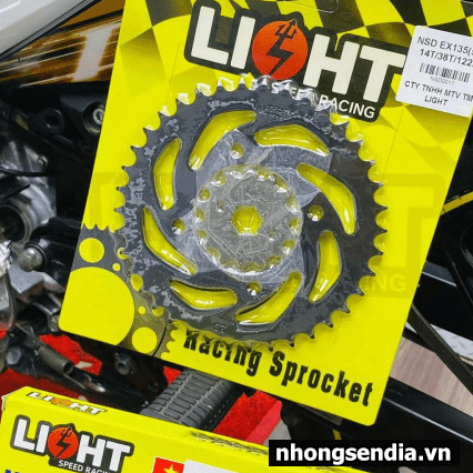 Nhông sên dĩa Light cho Exciter 135 5 số chính hãng