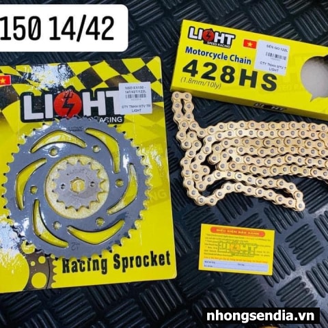 Nhông sên dĩa Light cho Exciter 150 chính hãng