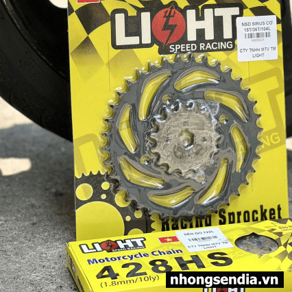 Nhông sên dĩa Light cho Sirius/Jupiter xăng cơ