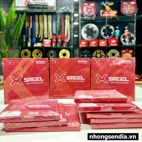 Nhông sên dĩa X1R cho Exciter 150 (122L, Vàng)