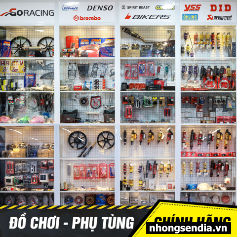 Nhông sên dĩa X1R cho Exciter 150 (122L, Vàng)
