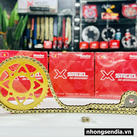 Nhông sên dĩa X1R cho Winner (122L, Vàng)