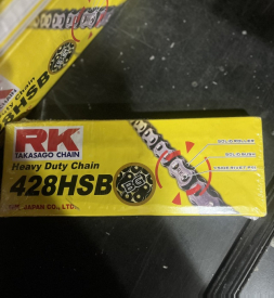 Sên RK vàng đen 428HSB - 132 mắc