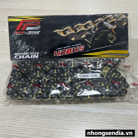 Nhông sên dĩa Pro-Bike tán đúc vàng đen cho Exciter 150 (42T) 428HS