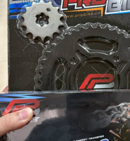 Nhông sên dĩa Pro-Bike cho Future Fi 14T - 37T- Sên 428S 108L (sên tán đúc)